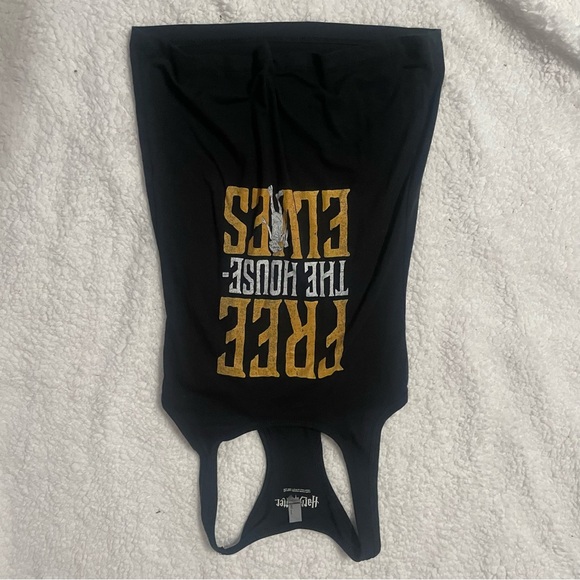 Harry Potter "Free the House Elves" Halter Tank Top, black, small - Picture 4 of 6